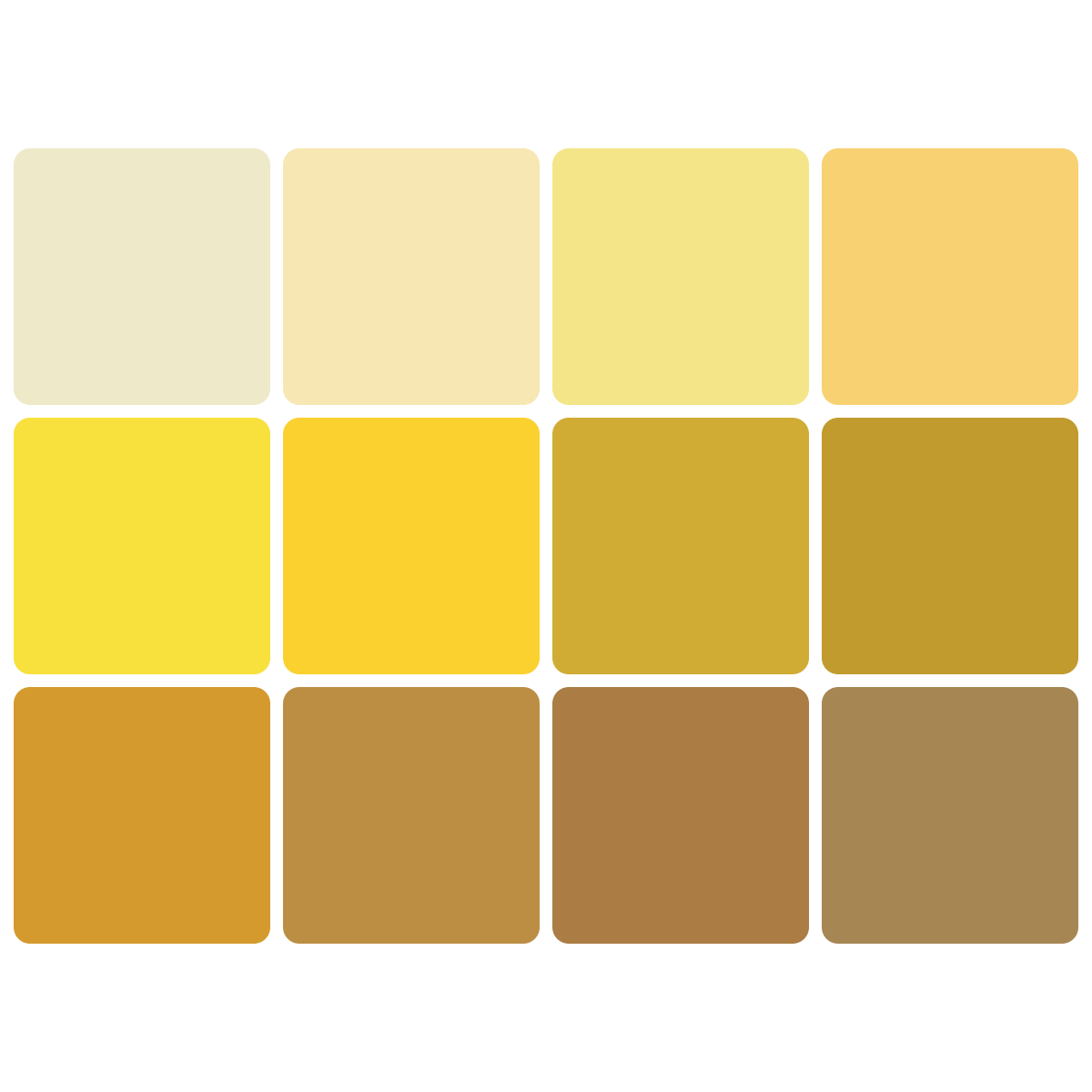 Preview of Yellow - gradient - Pure Solids - 12 FQ