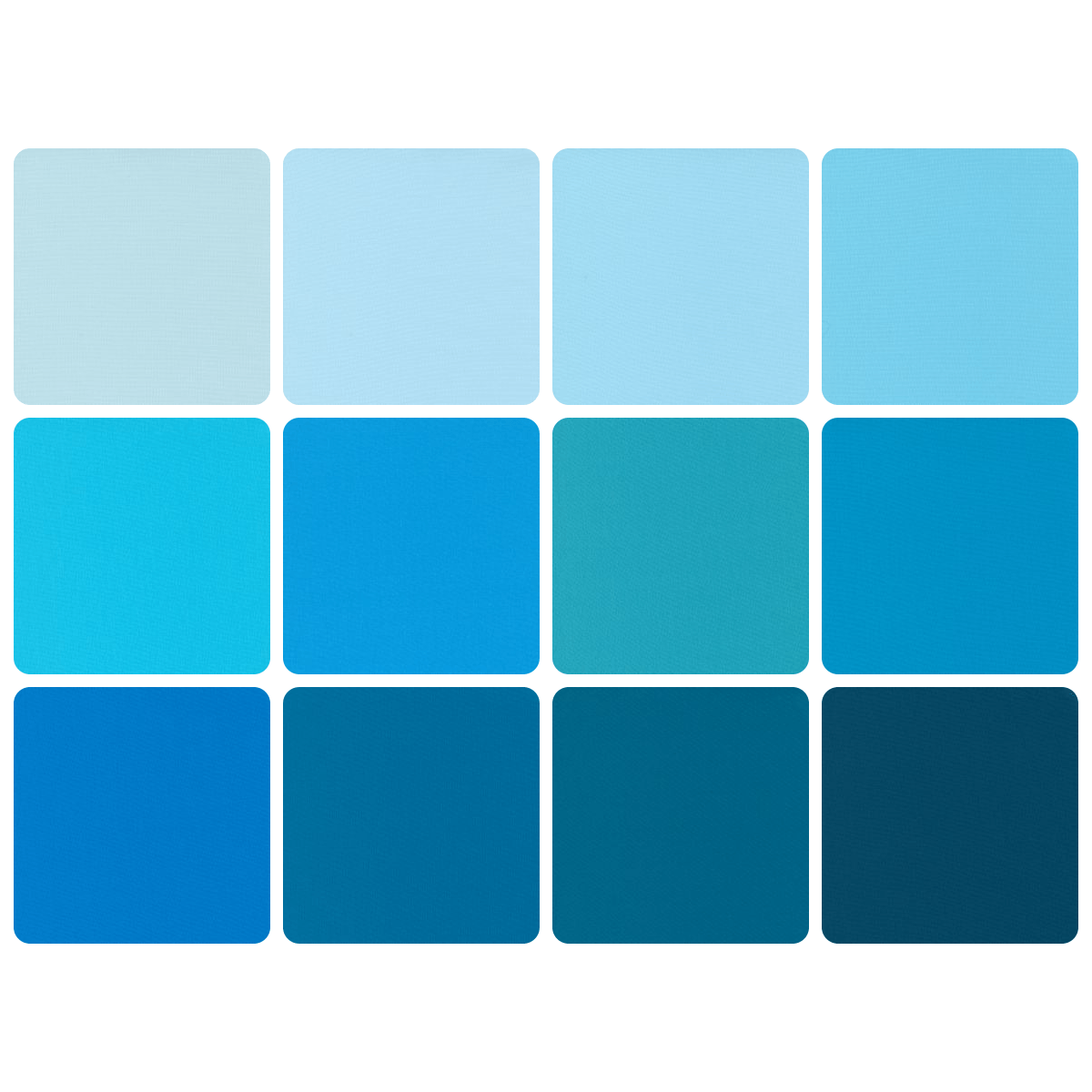 Preview of Cyan - gradient - Bella Solids - 12 FQ
