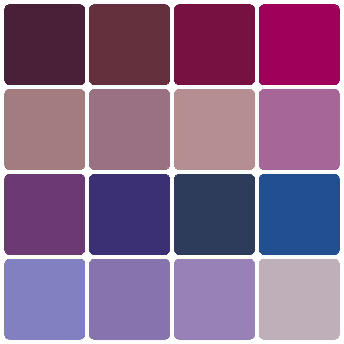Preview of Red + Blue Violet: Century Solids - 16 FQ