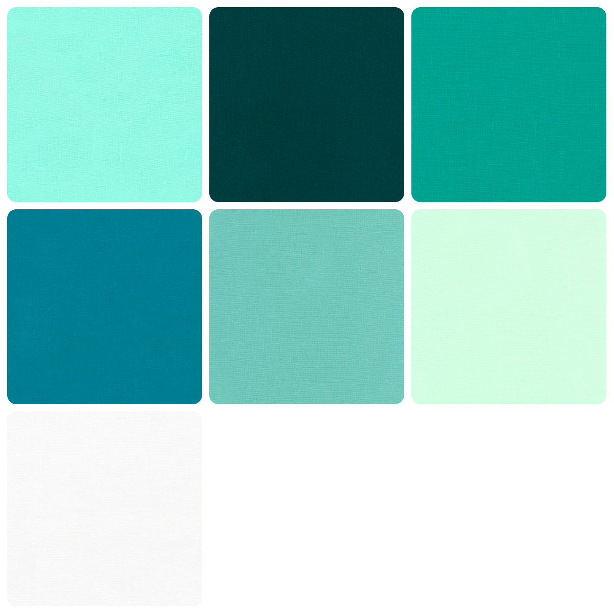 Preview of Gift Bow Block Kit - Aqua - Kona Cotton